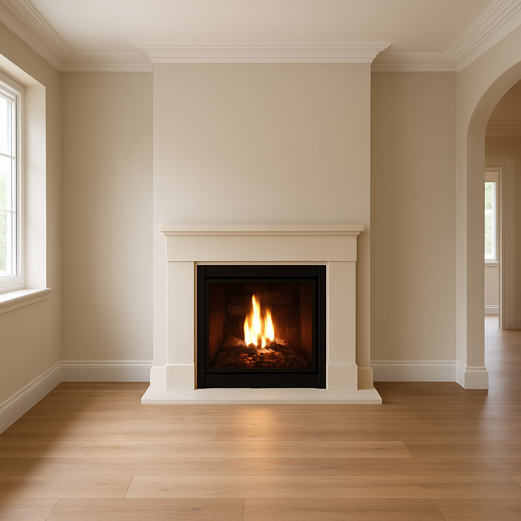 built in fire place 1 مدفأة غازية مدمجة - تصویر 1
