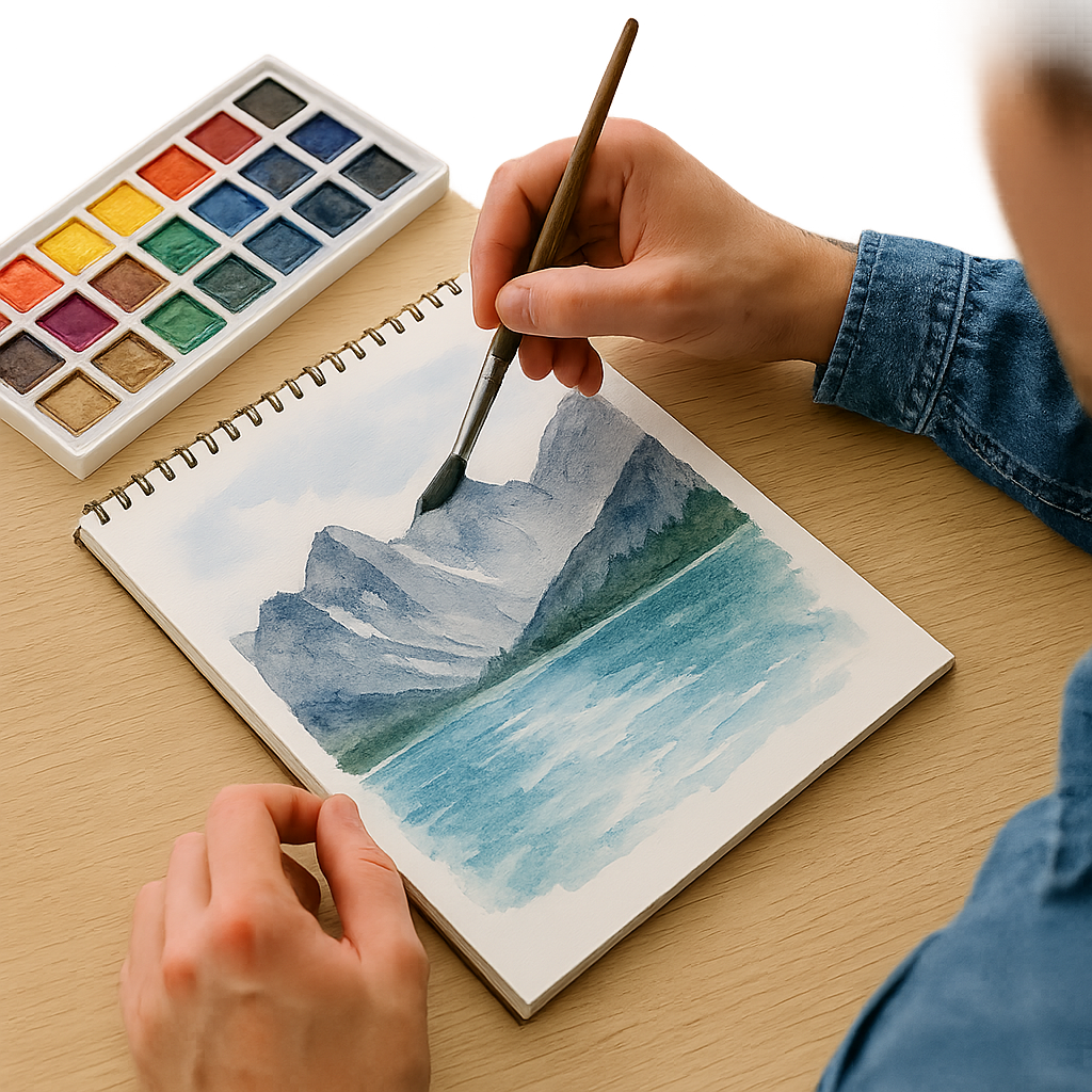 water art color paints ألوان الفن المائي - تصویر 1