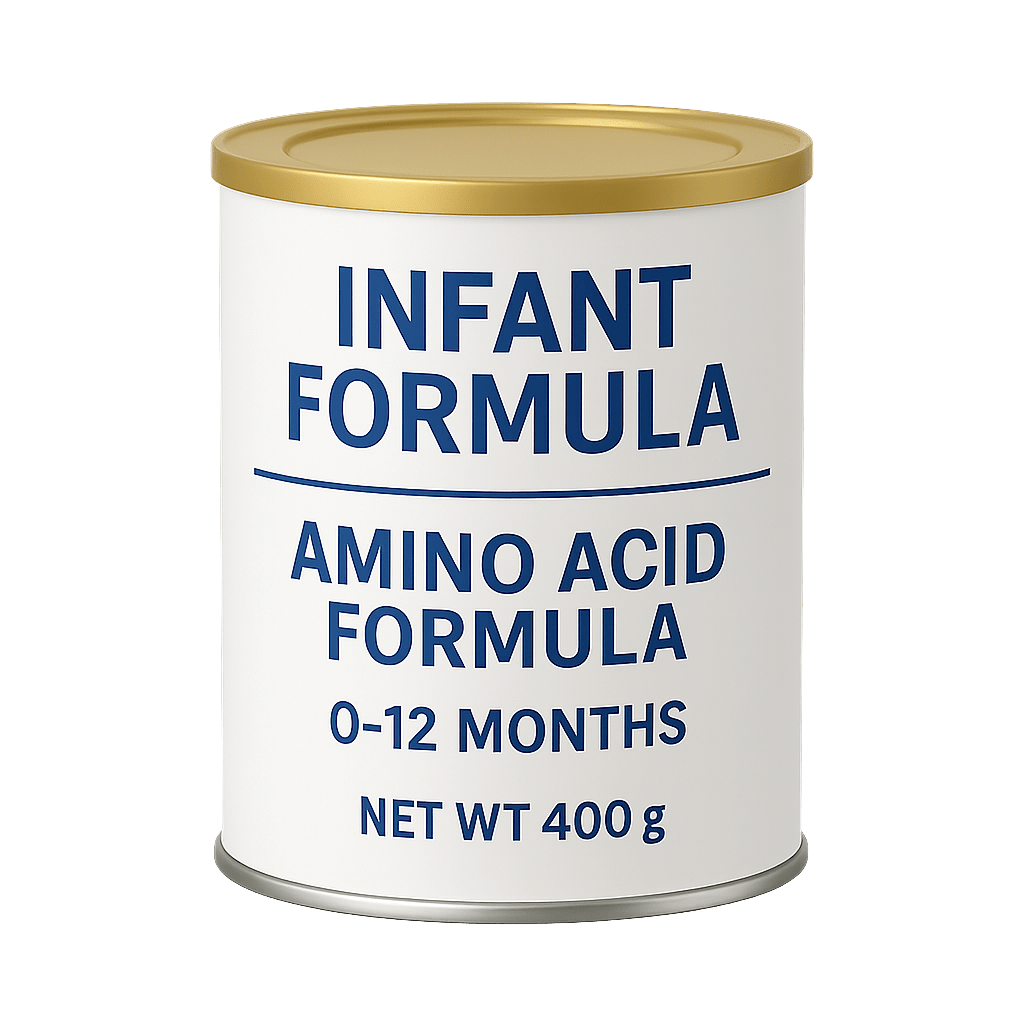Amino Acid formula infant milk 2-min حليب الأطفال المجفف مع تركيبة قائمة على الأحماض الأمينية - تصویر 1