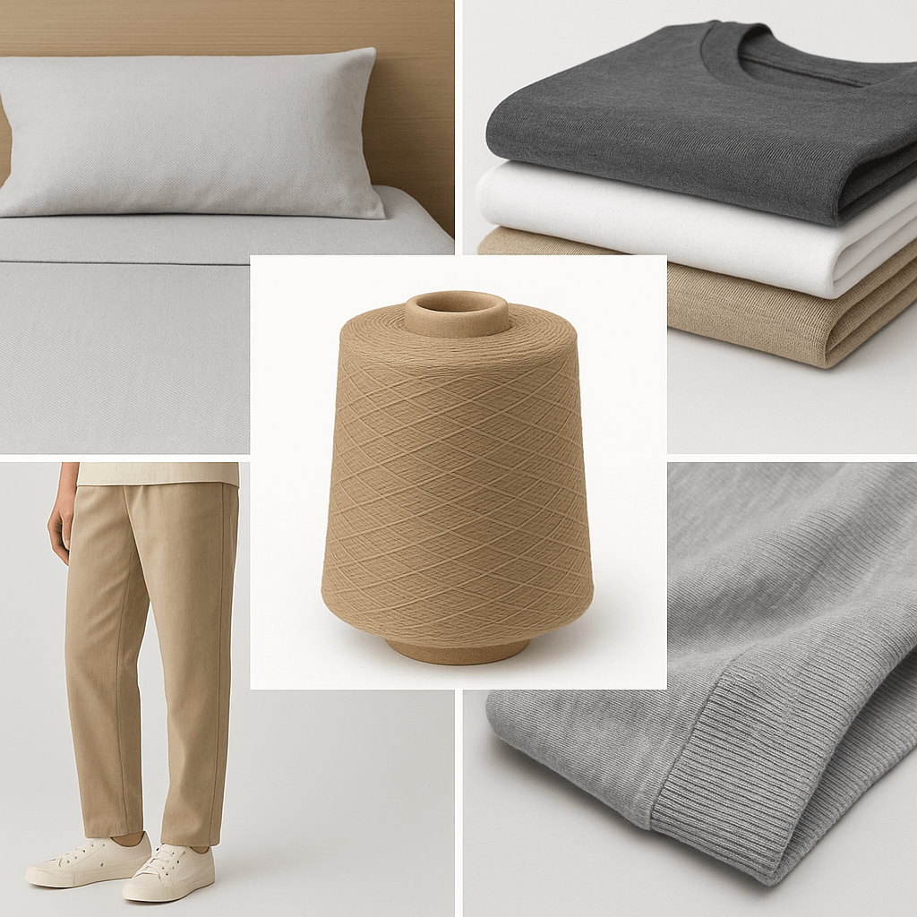 cotton polyester blend yarn Poly Cotton, Cotton-Polyester Blend Yarn - تصویر 1