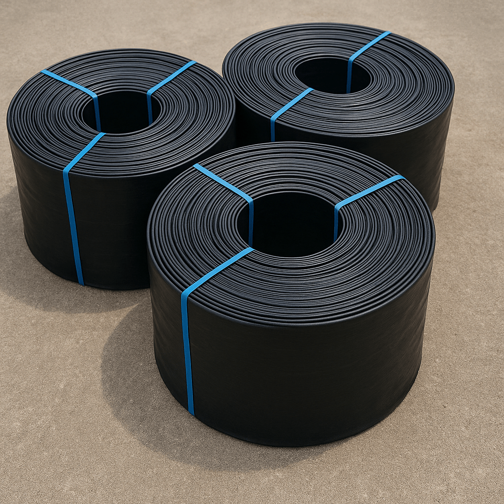 polyethylene flat pipes أنابيب الري المسطحة من البولي إيثيلين عالي الكثافة - تصویر 1