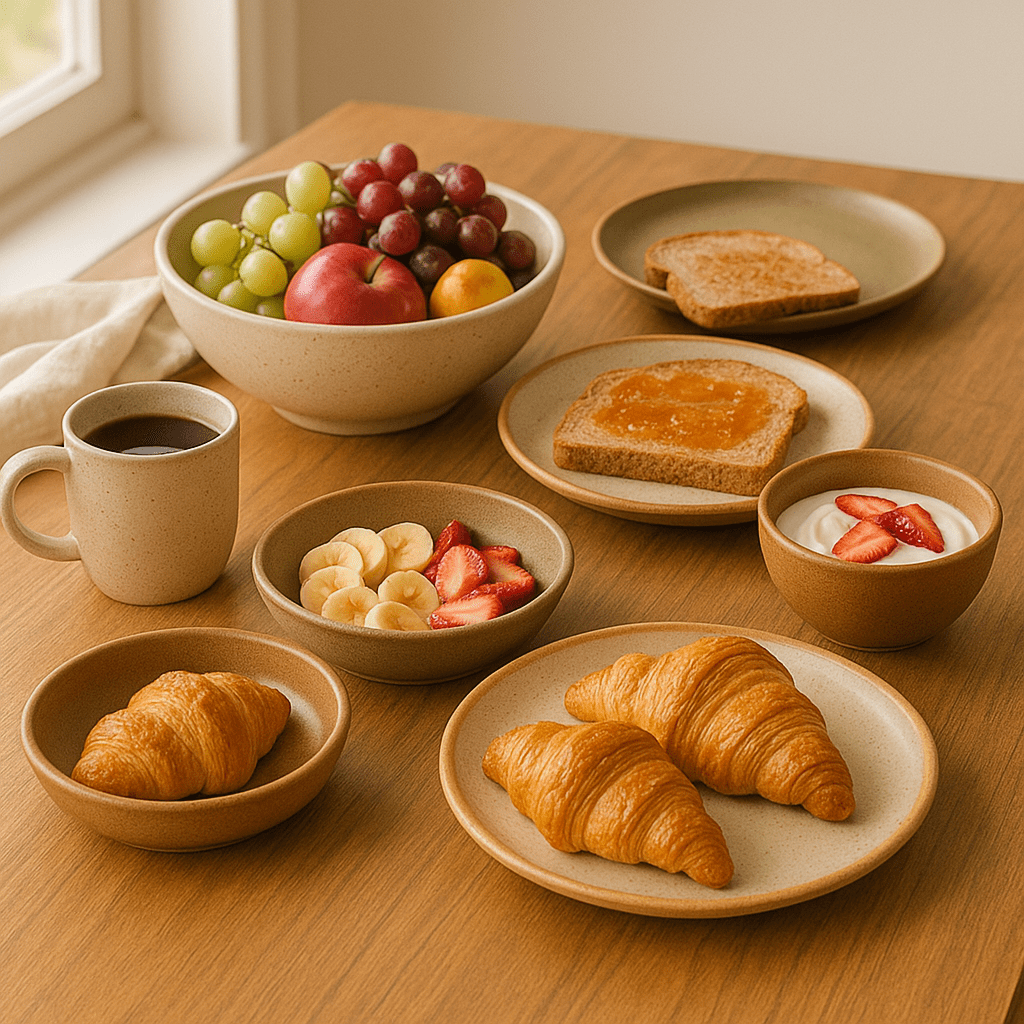 stoneware dinnerware أواني الطعام من الفخار الحجري - تصویر 1