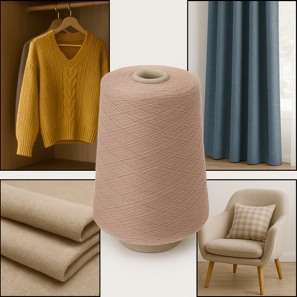 viscose polyester blend yarn خيوط الفيسكوز / البوليستر الممزوجة - تصویر 1