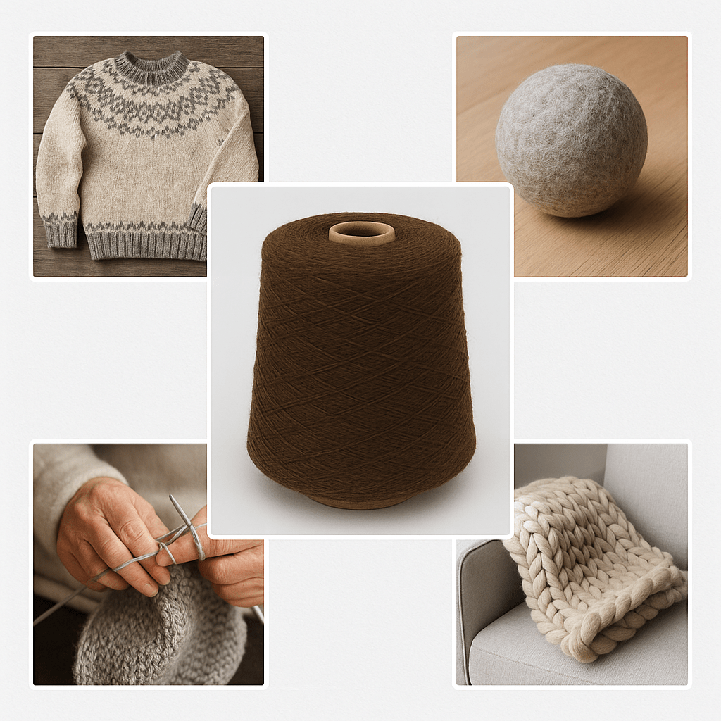 100% wool yarn 100% Wool Yarn - تصویر 1