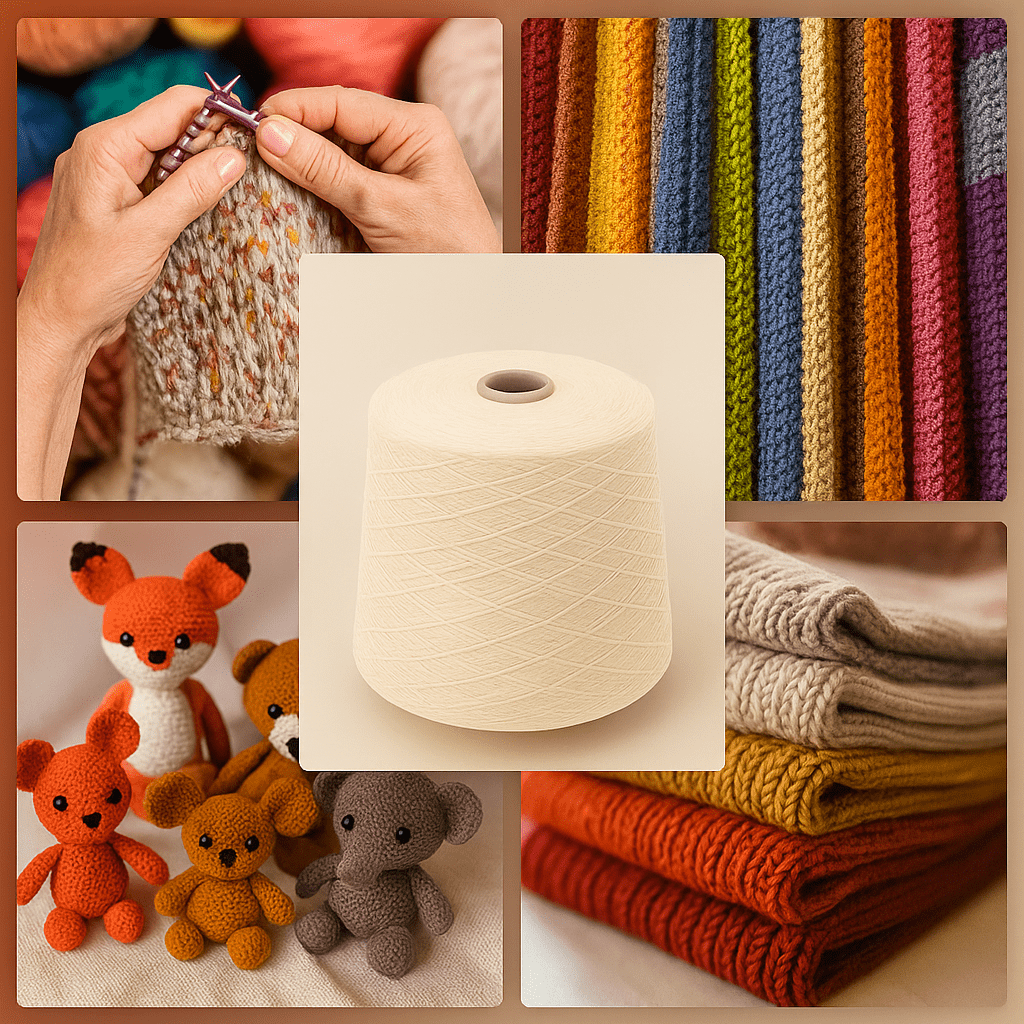 100rylic yarn 100% ACRYLIC YARN FOR WEAVING / KNITTING - تصویر 1