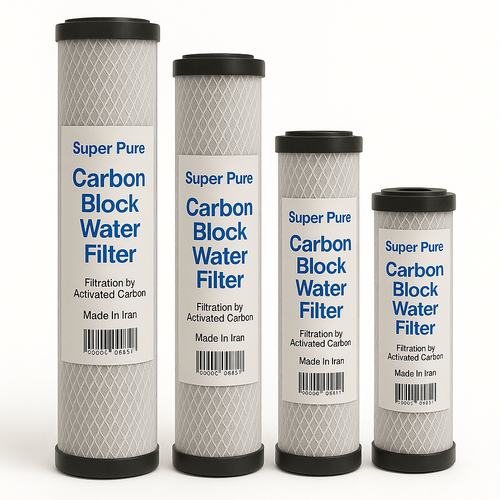 Carbon block water filter فلاتر المياه بالفحم المنشط - تصویر 1