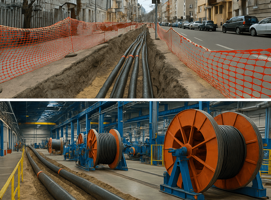 belted cable كابل الطاقة ذو العزل الحزامي - تصویر 1