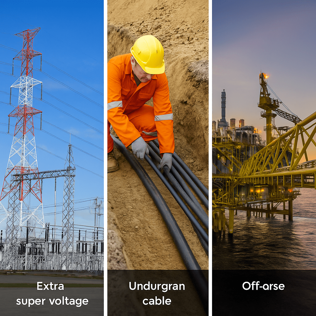 extra super voltage cable كابل الجهد الفائق جداً - تصویر 1