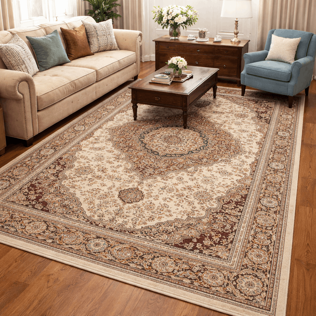 500 density carpet Machine Made Iranian Carpet - 500 Pile Density - Image 1