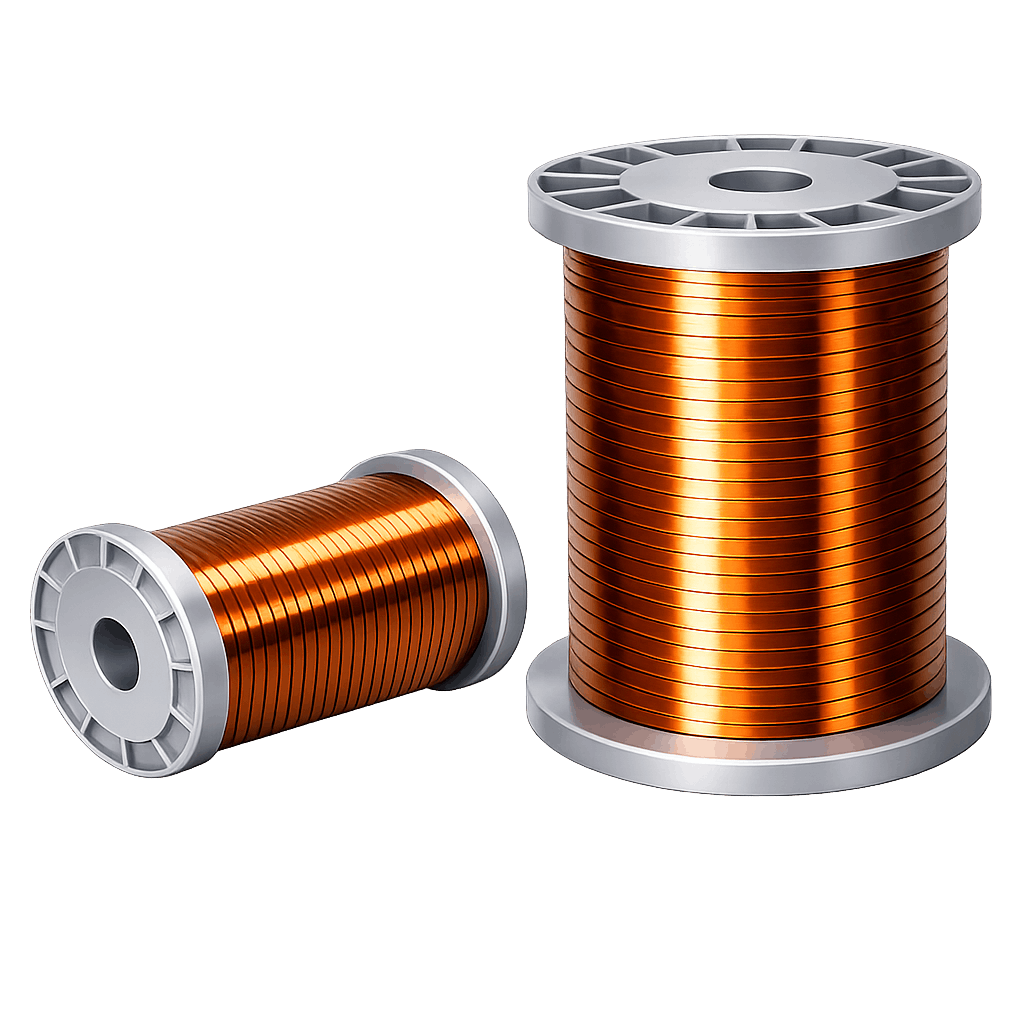 flat enamelled copper wire v1 Flat Enamelled Copper Wire - Image 1