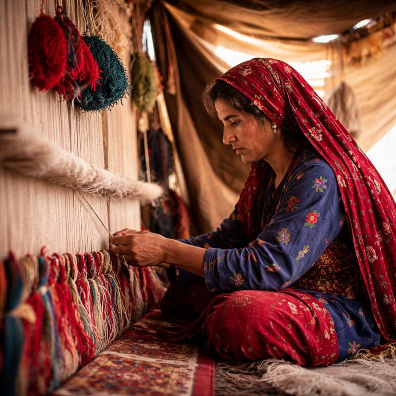 Iranian tribal rug Iranian Tribal & Nomadic Handmade Rugs - Image 1