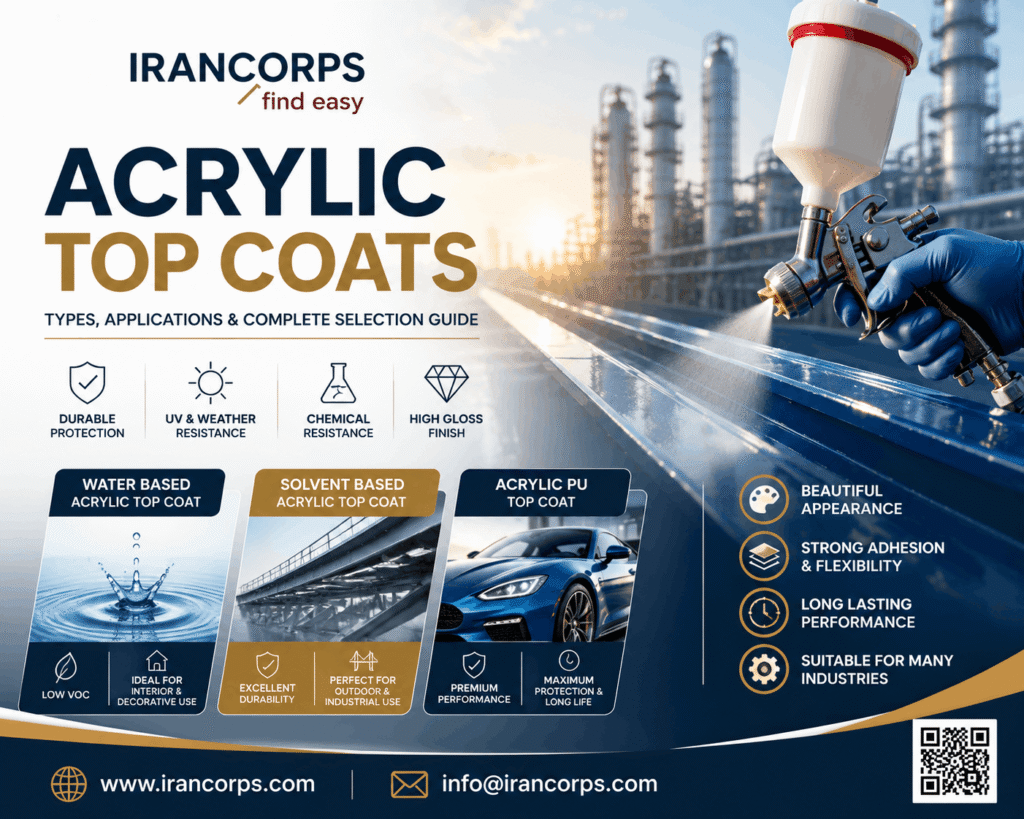 Acrylic Top Coats from Iran Factory
