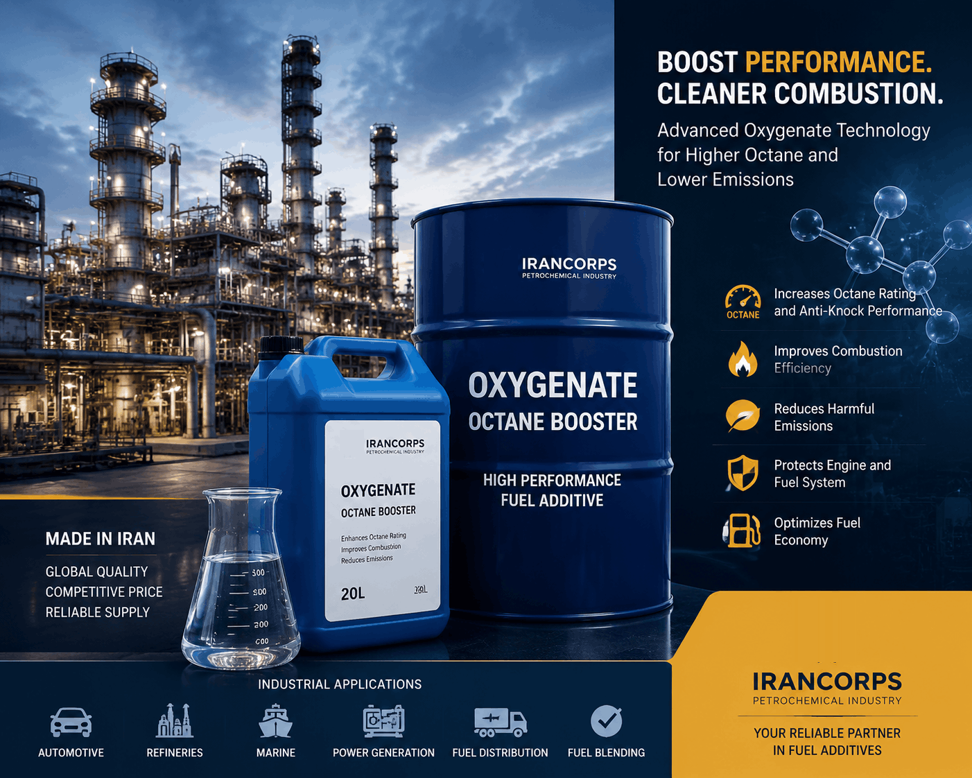 Oxygenate Octane Booster from Iran
